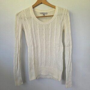 Old Navy Cream Cable Knit Cream Sweater